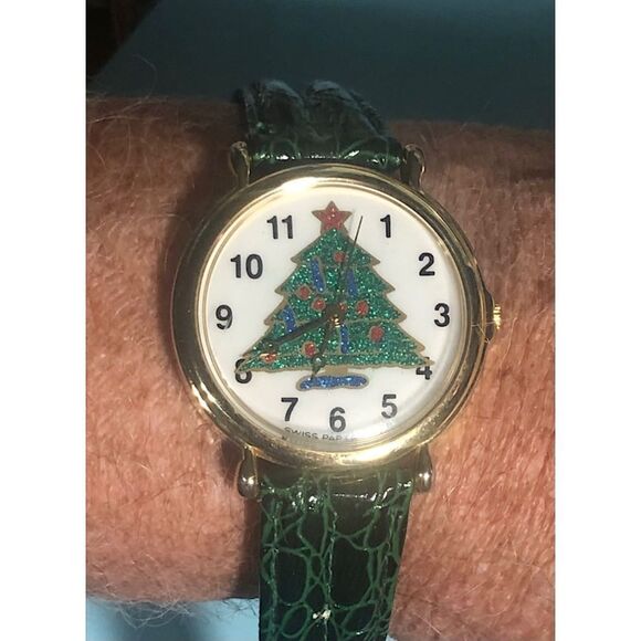 Christmas Tree Watch ,new battery, VG pre-owned condition - Picture 5 of 5